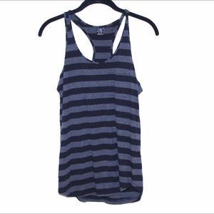 Black and grey striped Tank top